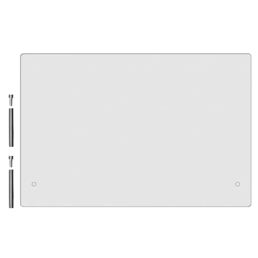 1 مجموعة 1 مجموعة الاكريليك مذكرة شفافة رسالة ملاحظة المجلس للمنزل مكتب المدرسة متعددة الوظائف لوح كتابة سطح المكتب قابل للمسح