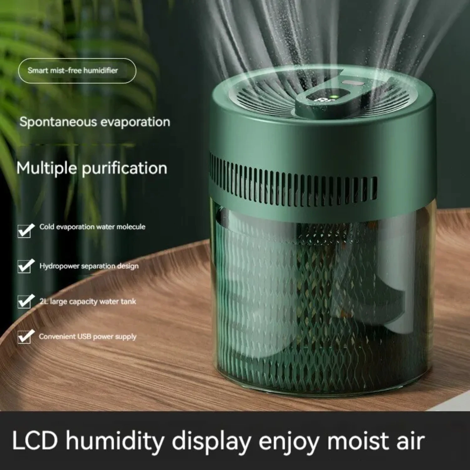 Cool Mist Ultrasonic Humidifier for Large Rooms - 4L Tank Capacity, Quiet Operation, Fog-Free Moisture - Ideal for Home, Office,