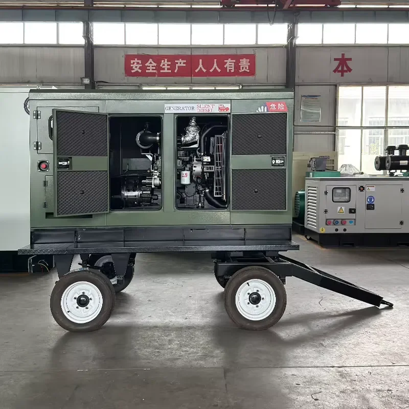 Efficient and Durable 20kW 30kW 50kW 3Phase 4 Wire Auto Start 1500 RPM Remote Start DC 380V Silent Generator with
