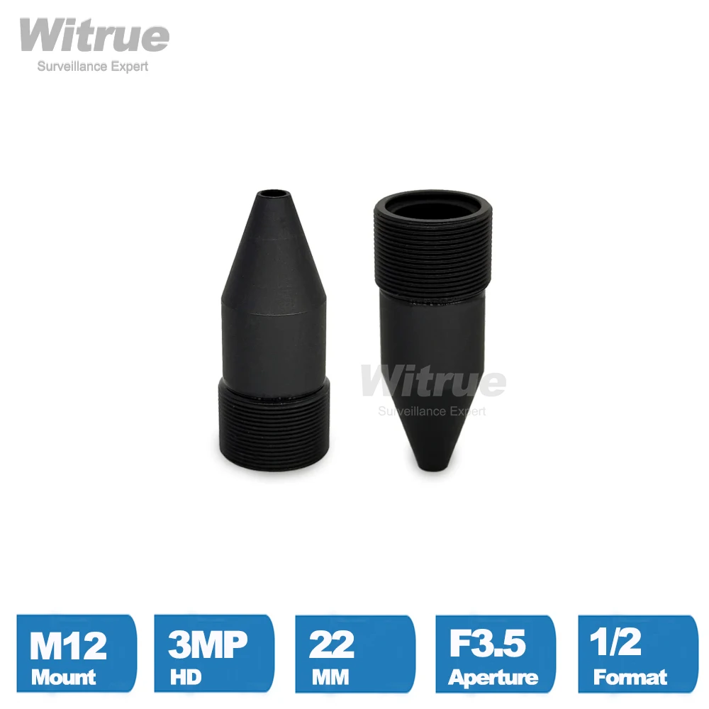HD  Pinhole CCTV Lens 3MP  22MM M12*0.5 Mount 1/2  F3.5  14.5 Degree for Security CCTV Cameras