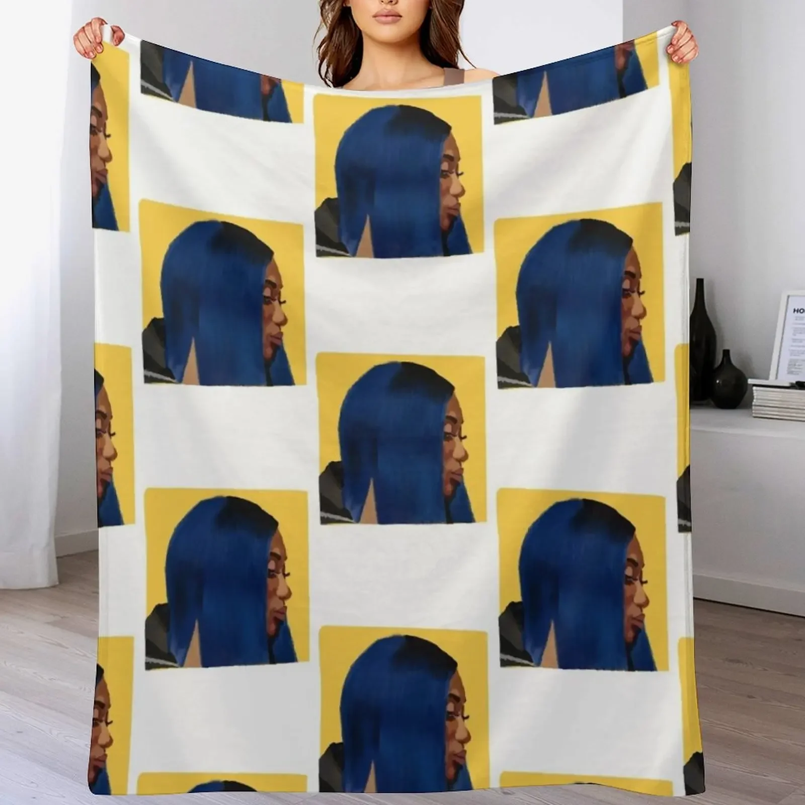 

New Aya Nakamura Danioko French Pop Singer Throw Blanket Cozy Throw Blanket Birthday Gift for Him Her