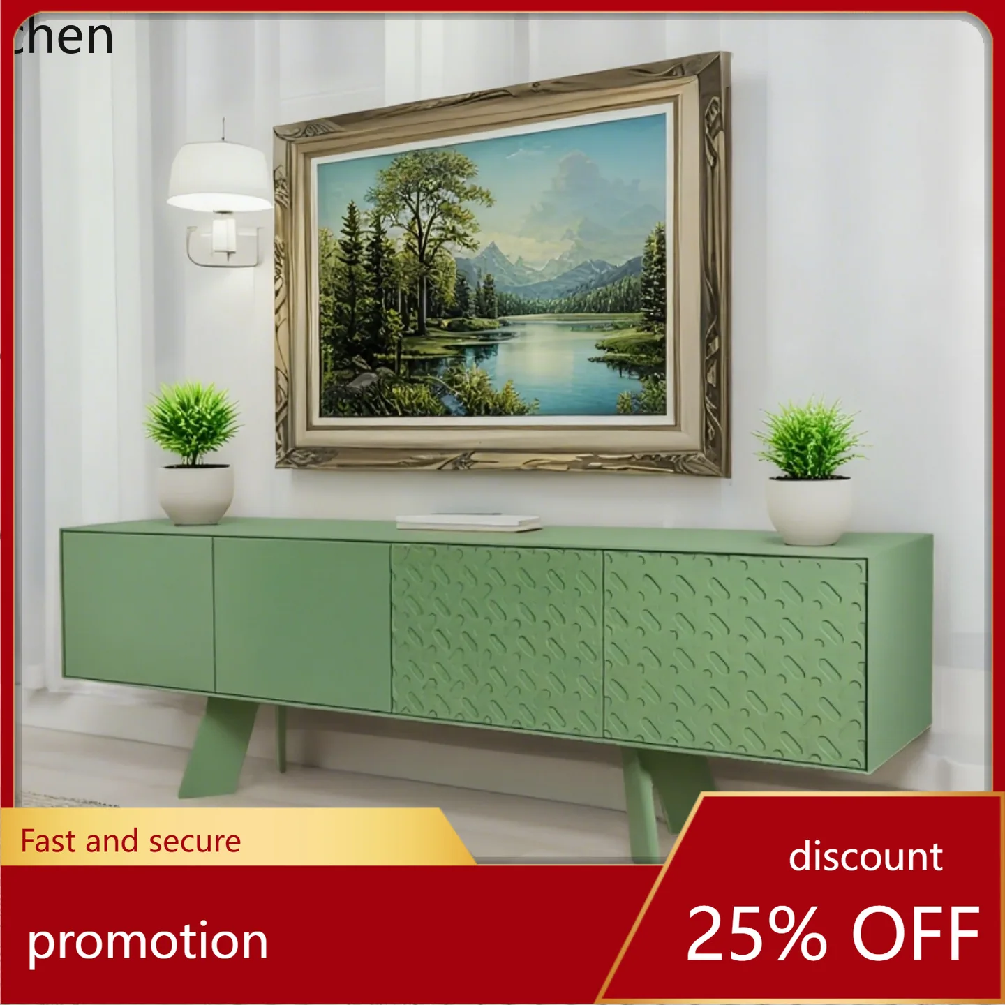 

HXL Light Luxury TV Cabinet Solid Wood Audiovisual Cabinet Simple Storage Cabinet Complete Set