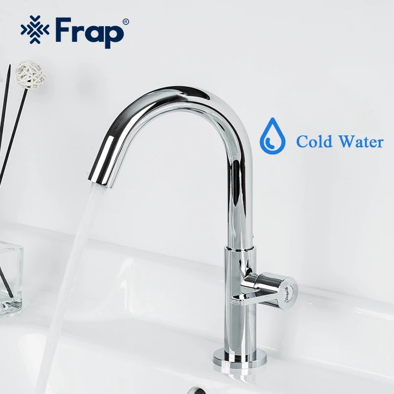 Frap Stainless Steel Faucets Bathroom Faucet Kitchen Faucet Washbasin Sink Tap High/short Tap Single Cold Water Tap Torneira