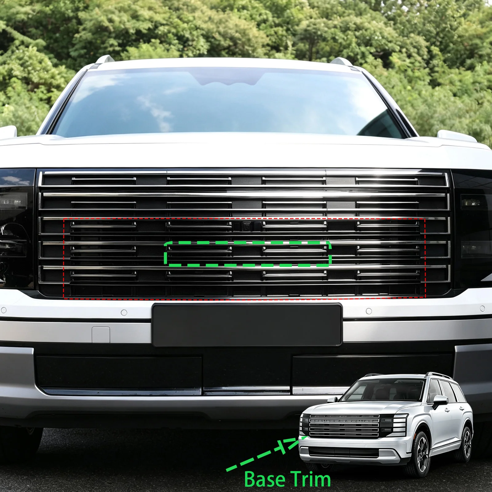 For Hyundai Palisade LX3 2026 2027 High/Base Trim Version Front Grille Insect Bug Guard Snow Shields Protective Cover