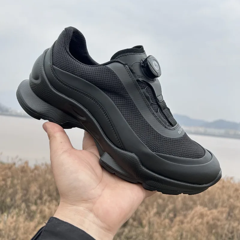 Men's Shoes 2026New Breathable Mesh Casual Shoes Rotating Buckle Design Shoes Lightweight Comfortable Sports Running Shoe Tenis