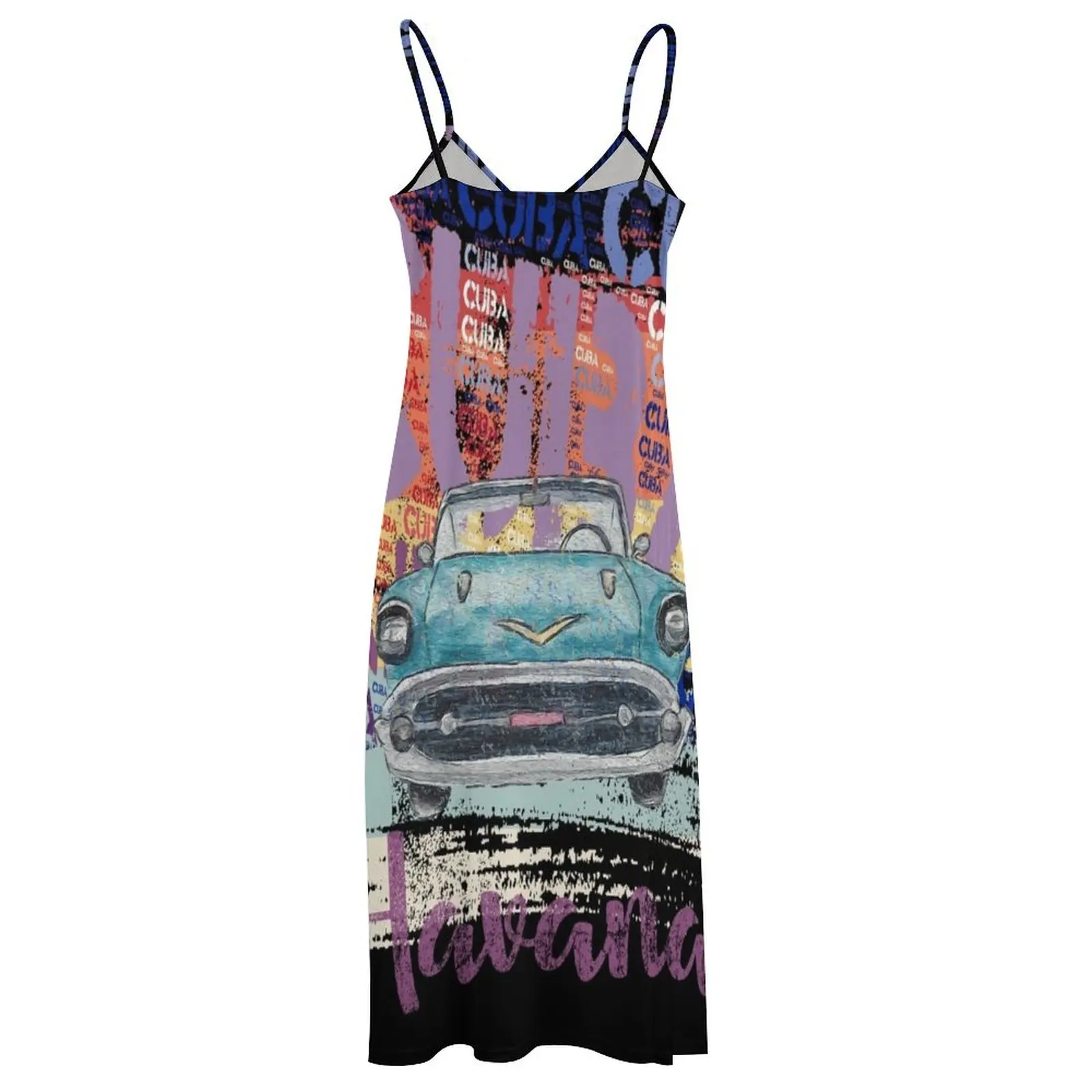  Cuba Havana Classic Car Vintage Cuba Shirt I Cuba Fans Gift Sleeveless Dress Women's summer suit women's summer dress 2024