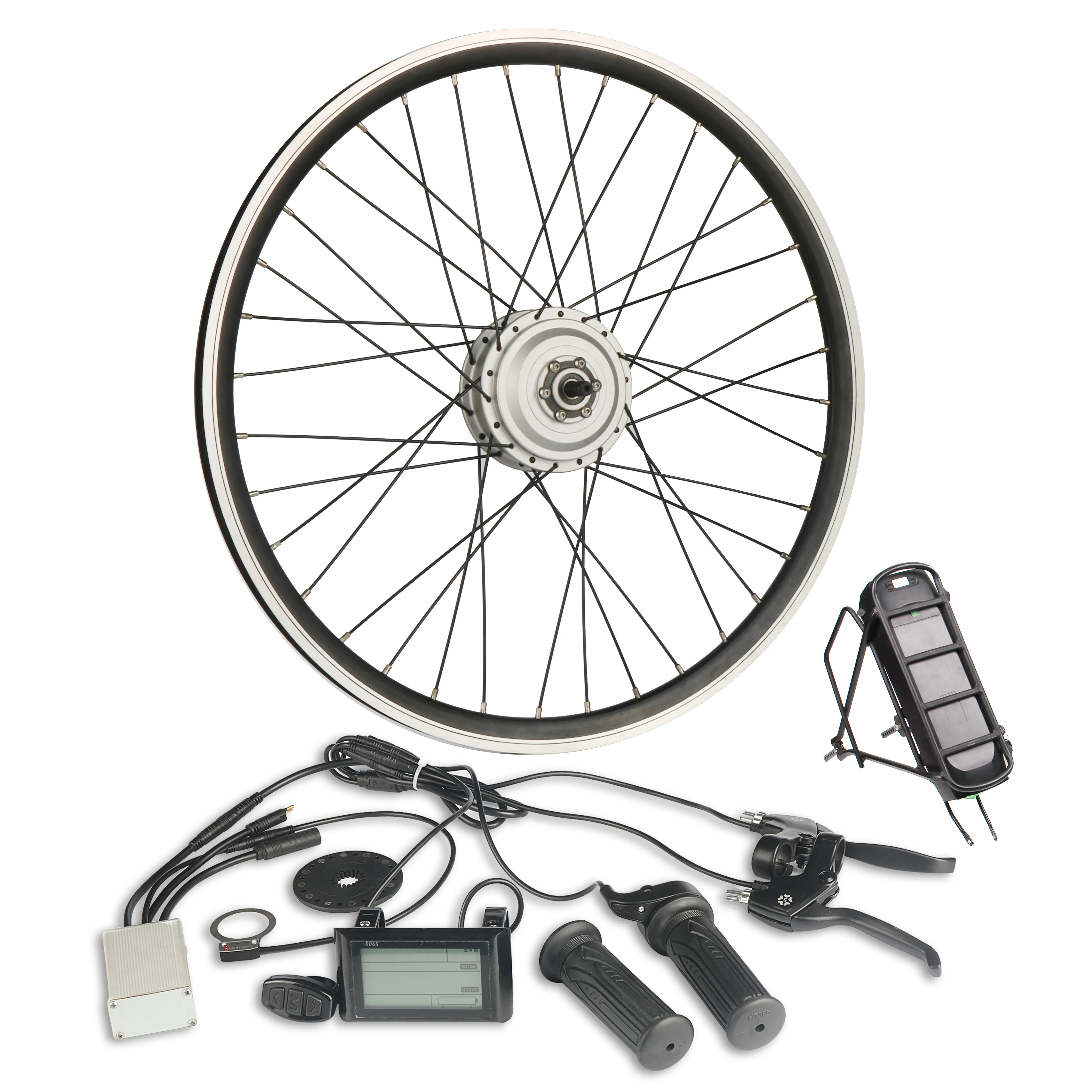 CZJB-90Q 250w Front Ebike Hub Bldc Motor Ebike Conversion Kit With Rim And Spoke