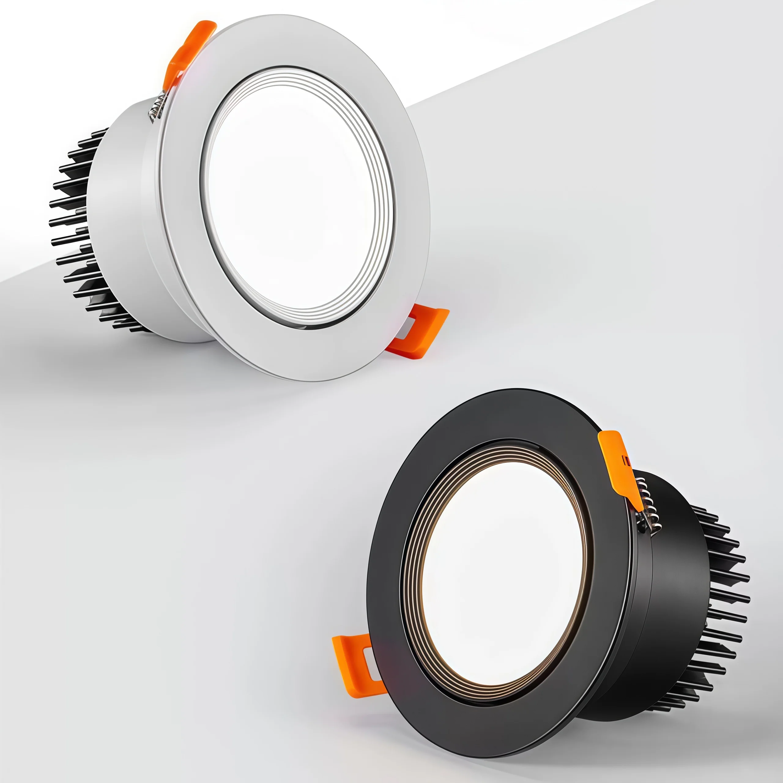 High-performance Embedded LED Downlight Angle Adjustable 5W7W9W12W15W20W COB Anti-Glare Dimmable Ceiling Light Spotlights