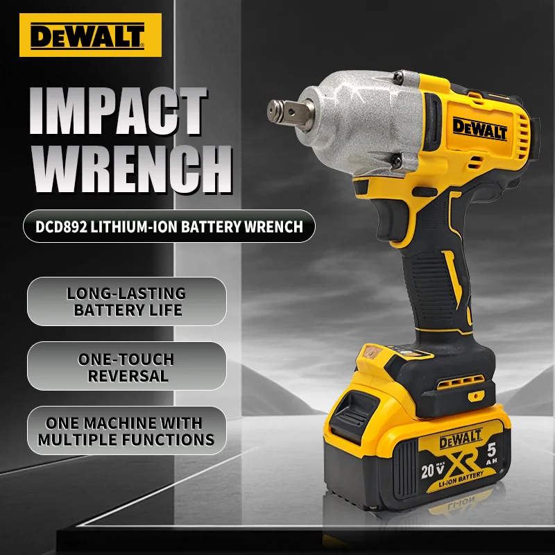 

Dewalt аккумулятор 20 В DCF892 бесщеточный электрический ударный гайковерт аккумуляторный электрический ключ 1/2 дюйма 20 В аккумуляторная отвертка электроинструменты