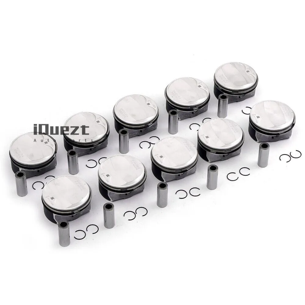 10x Pistons & Rings Set STD Φ92mm for BMW M5 M6 E60 E61 E63 E64 S85B50 5.0 V10 11 257840918