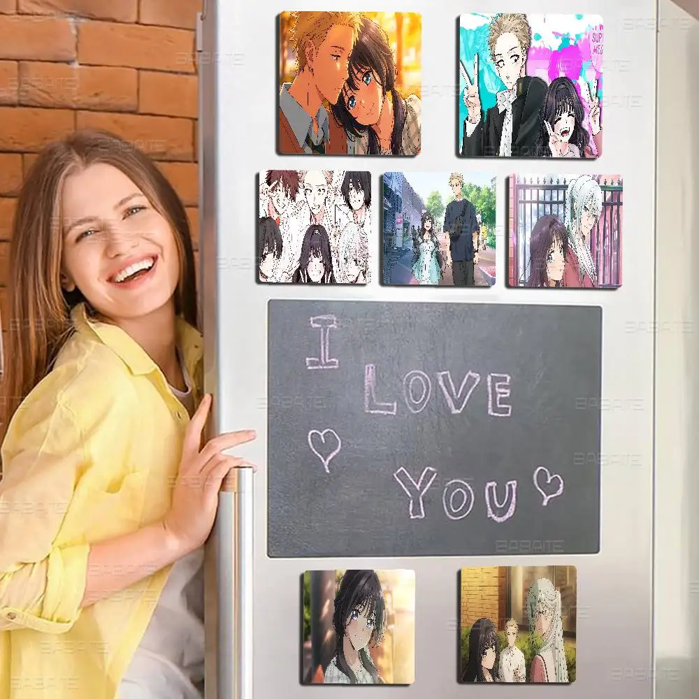 Anime T-The Fragrant Flower Blooms With Dignity Personalized Creative Classic Painting Magnets Fridge Photo Message Decorative