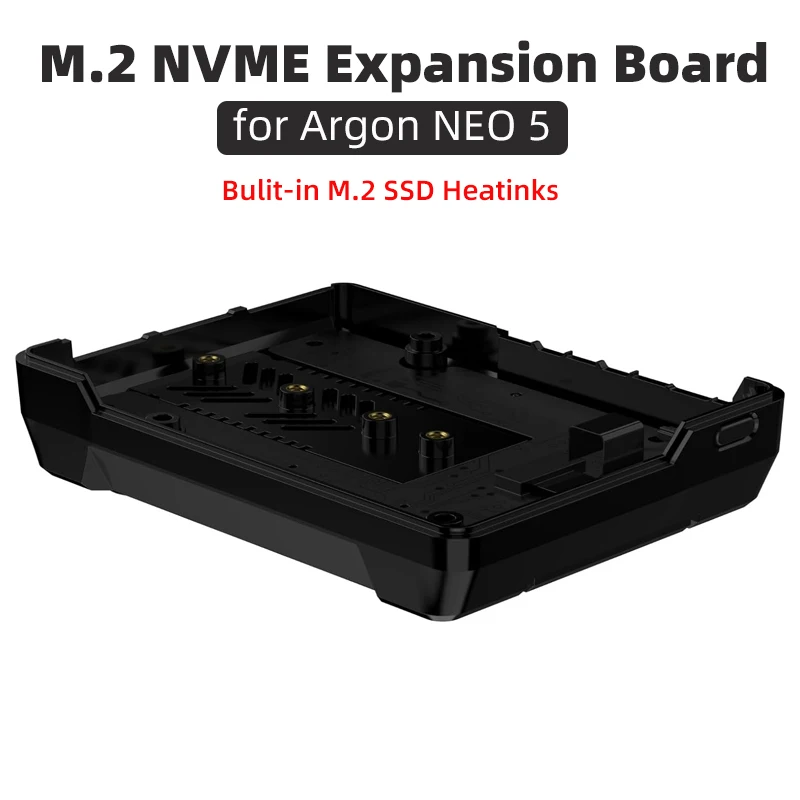 Argon NEO 5 M.2 NVME PCIE Expansion Board (Only) Built-in SSD Heatsink Boot Pi5 From NVME M.2 Drive