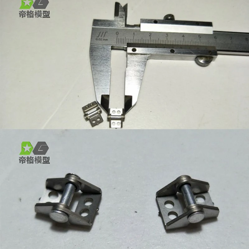 บานพับกล่องสัมภาระรถพ่วงโลหะ RC อัพเกรดสำหรับรถบรรทุก Tamiya RC 770S 56352 ขนาด 1/14 อะไหล่รถบรรทุก DIY บานพับกล่องสัมภาระรถบรรทุกโลหะ 6 ชิ้น