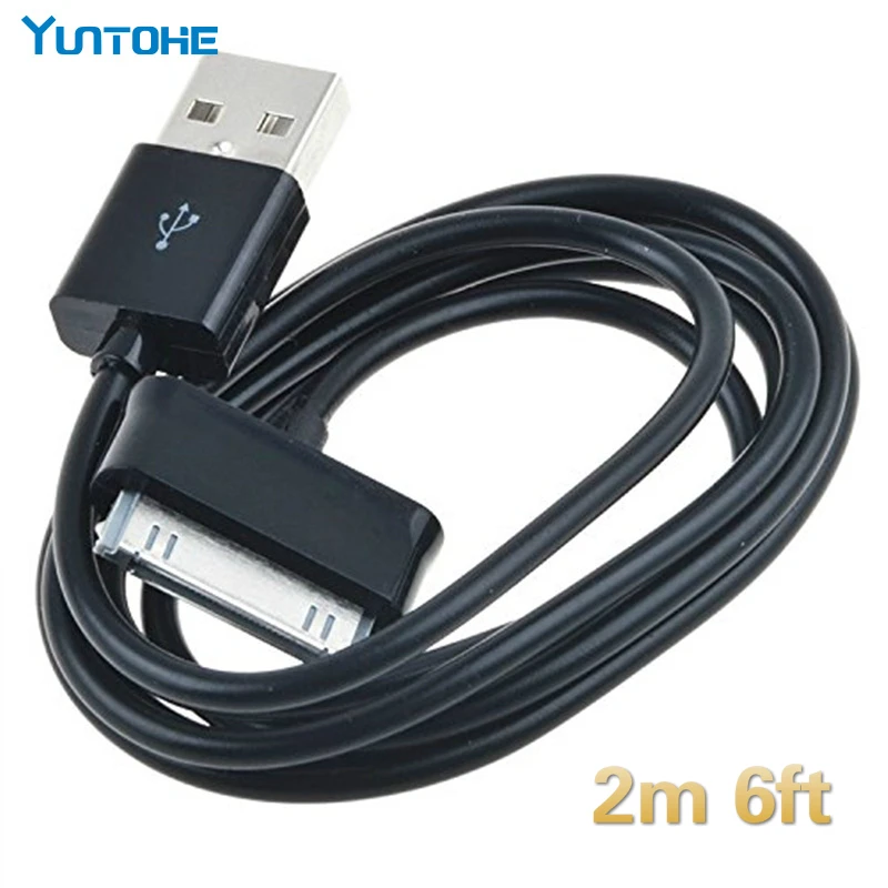 

1000pcs/lot 2m 6ft Data Charger Charging Usb for Samsung Galaxy Tab 2 NOTE SPH-P100 SCH-I800 P1000 P3100 P6200 P5100 N8000 P7100