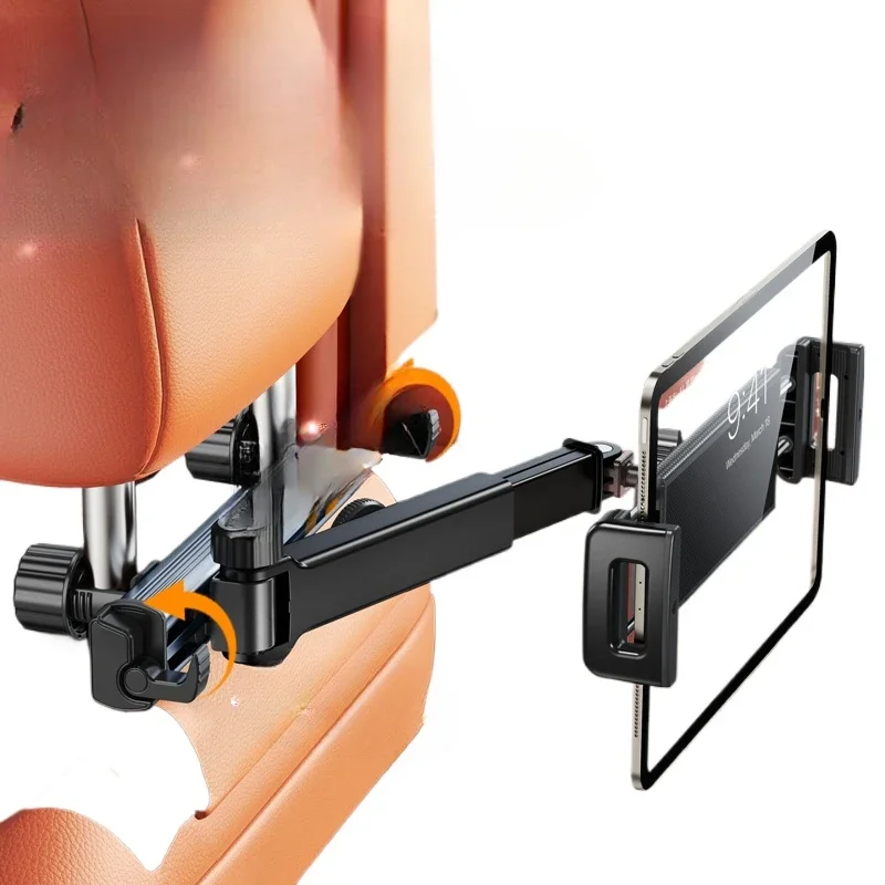 car-rear-tablet-bracket-car-inner-seat-hook-metal-mobile-phone-holder-ipad-headrest-rear-seat-fixed