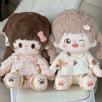 40cm Cotton Doll Sitting Posture with No Attributes Adorable Delicacy Pajamas Doll Replacement Clothes Accessories Holiday Gift