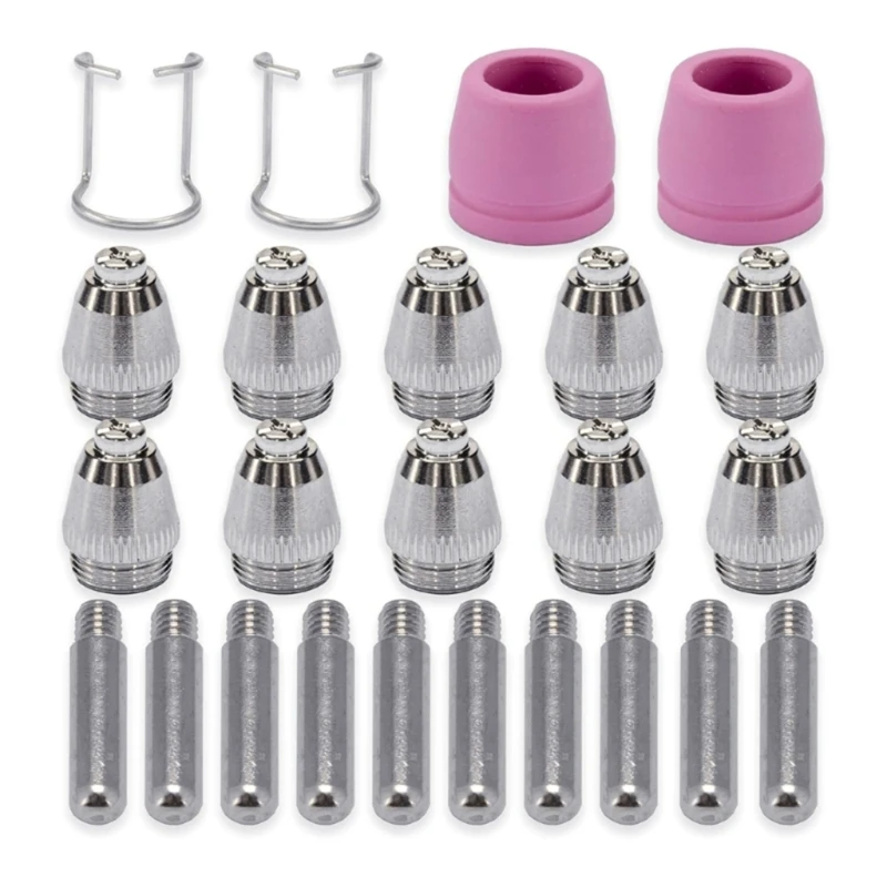 

Plasma Cutter Consumables Plasma Tip Nozzle Electrode Consumable Plasma Cutter Cutting Torch Electrode Nozzles Cups