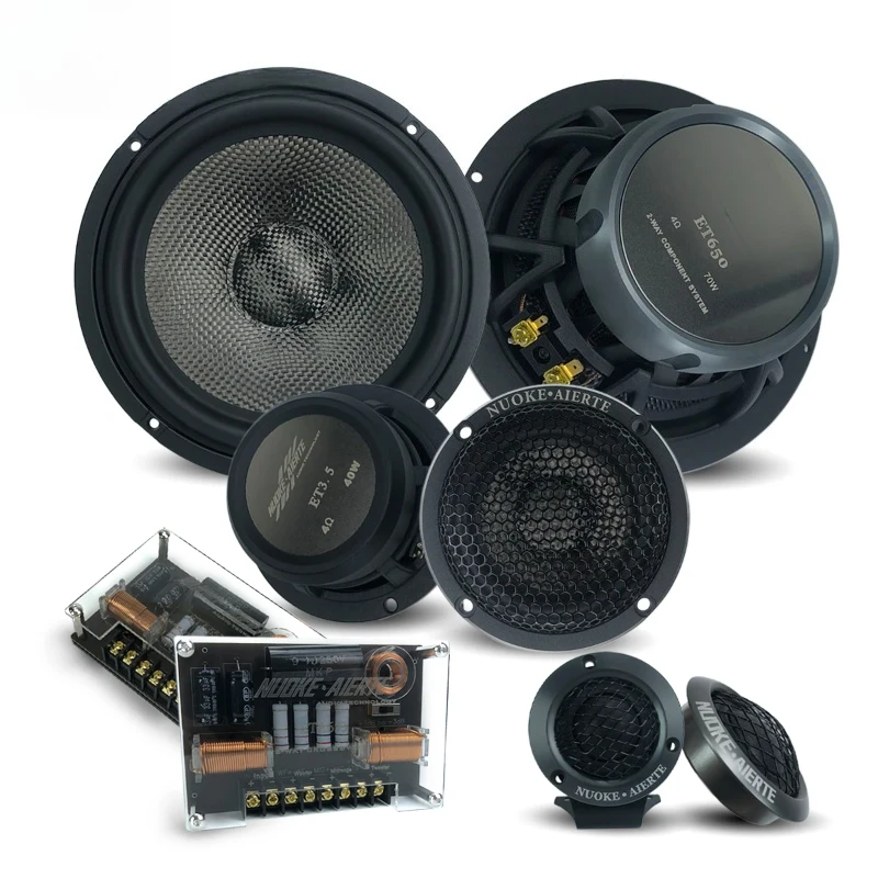 3 Way Component Car Speaker Good Sound Quality 6.5 Inch Coaxial Car Speaker Set Car Speakers Audio System Sound