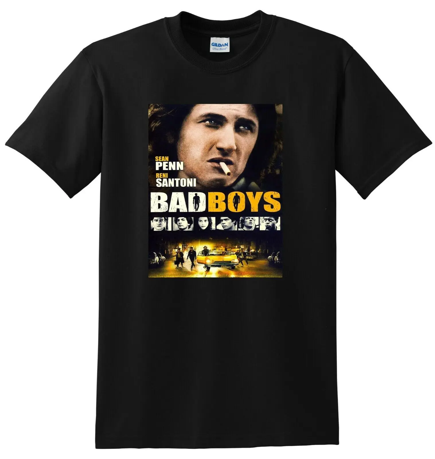 BAD BOYS T SHIRT 1983 4k bluray dvd cover poster tee sean penn SMALL MEDIUM L XL