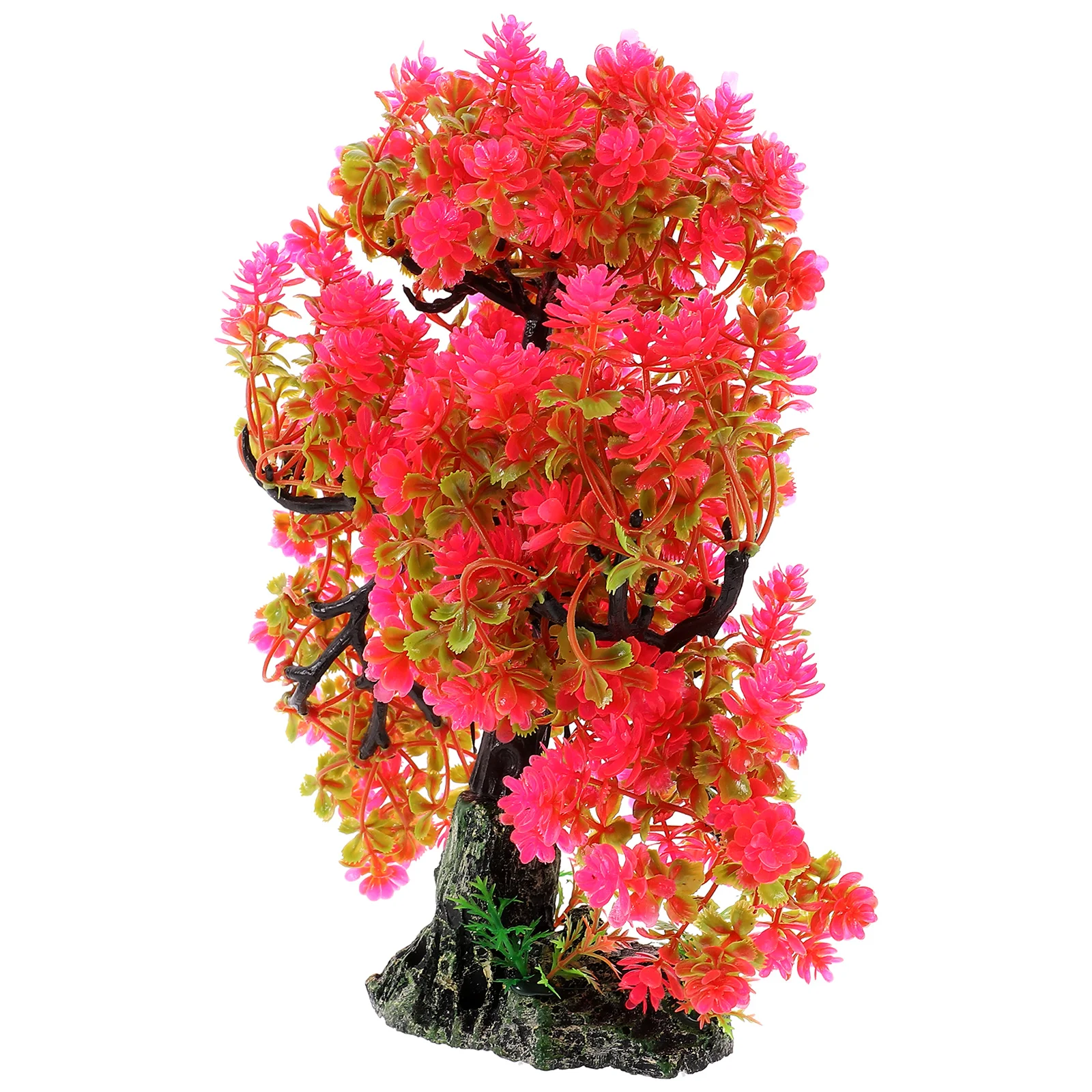 

Fish Tank Landscaping Tree Craft for Reptile Decor Simulation Fake Resin Plastic Layout Adornment Aquarium Artificial Tanktops