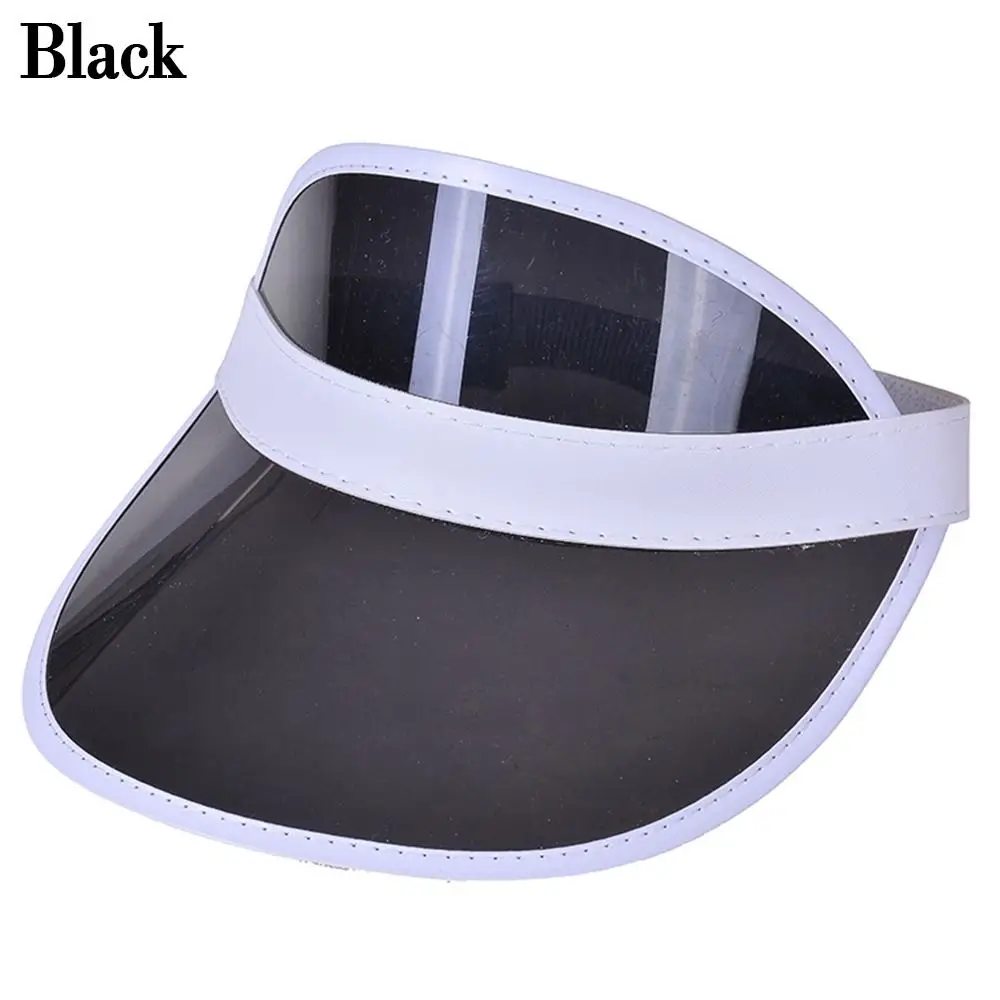 AliExpress NONE Summer Baseball Hat Empty Top Anti-UV Sunshade Hat Plastic Transparent Visor Cap High Quality Bicycle Sun Hat Sports Accessories