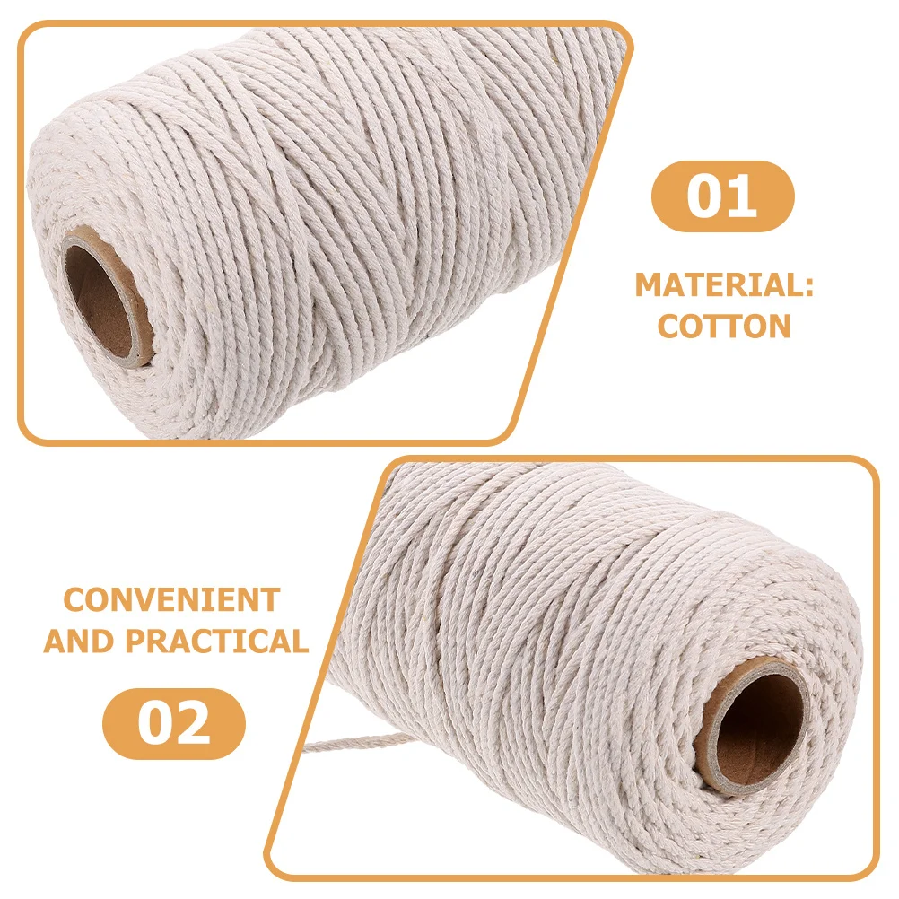 

2pcs 2 Rolls Cotton Butchers Twine For Meat Packing Cooking String Sausage Bundle Line Meat Hanging Rope Trussing Chicken String