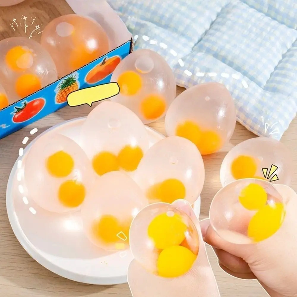 

12 шт./кор. 3D яйцо мягкий мяч для снятия стресса, декомпрессионная игрушка, материал TPR, креативная игрушка для детей, игра
