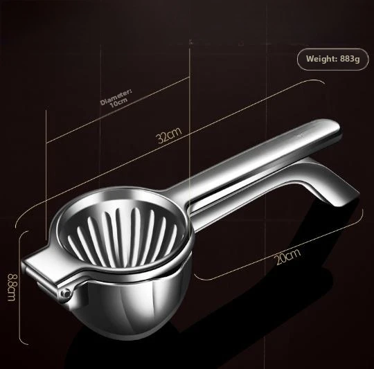 1Pc 304 Stainless Steel Manual Juicer Handheld Lemon Squeezer Citrus Press For Home Kitchen Fruit Juice Extraction Tool