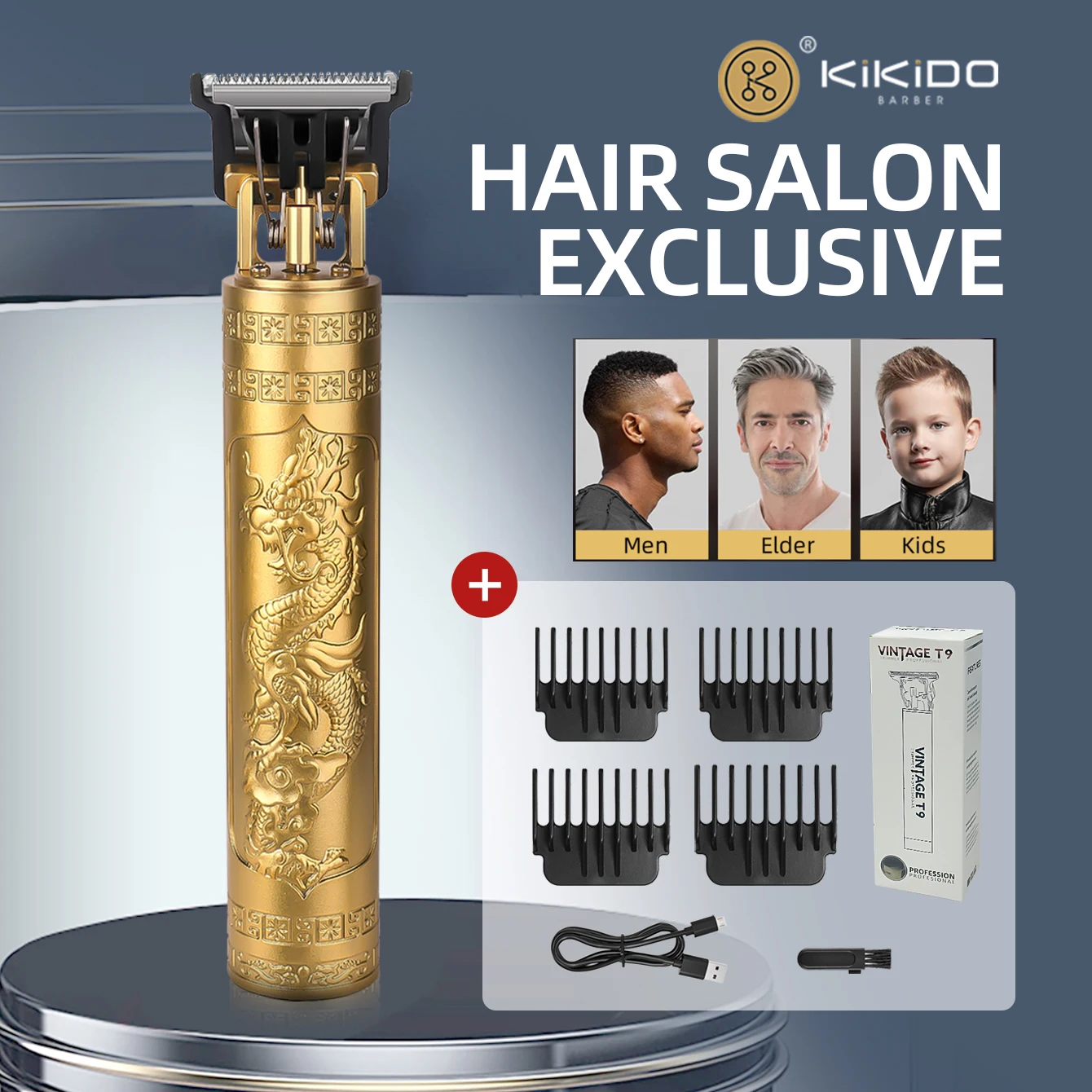 

T9 Electric Hair Clipper For Men Hair Cutting Machine USB Rechargeable Man Shaver Trimmer Barber Technical Beard Trimmer