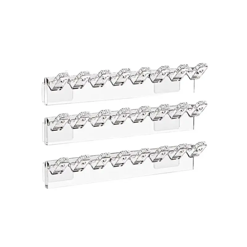 3-teiliger selbstklebender Halsketten-Organizer, platzsparender multifunktionaler Schmuck-Organizer, Halskettenhalter zur Wandmontage – Detail 8