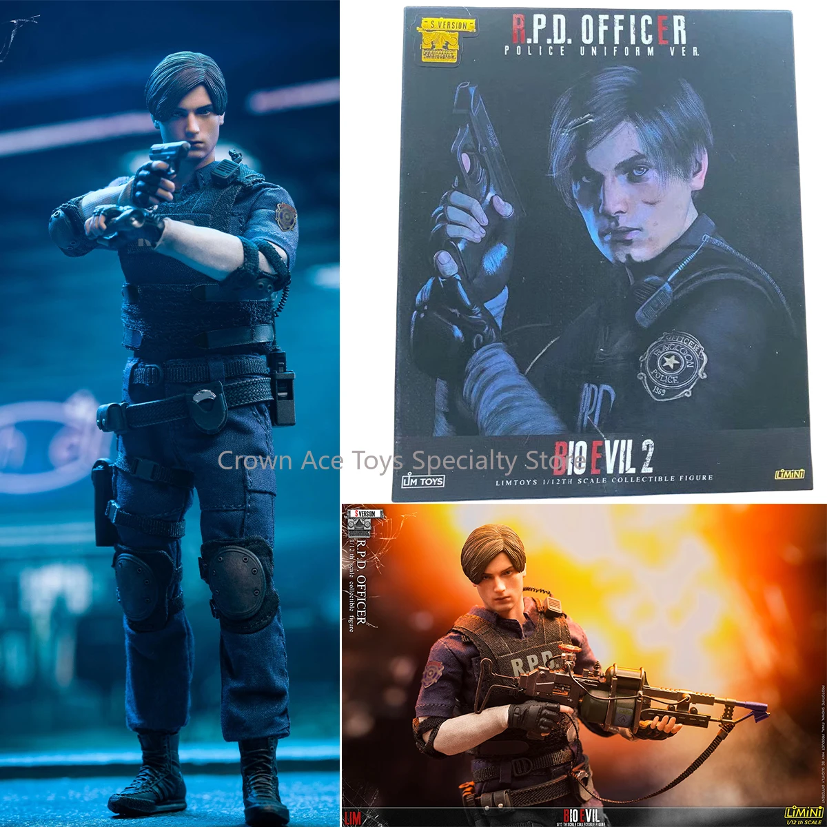 

In Stock LIMTOYS LiMiNi 1/12 Scale BIOEVIL-RPD Police Officer Resident Evil Leon Kennedy Premium Collectible Action Figure Toys