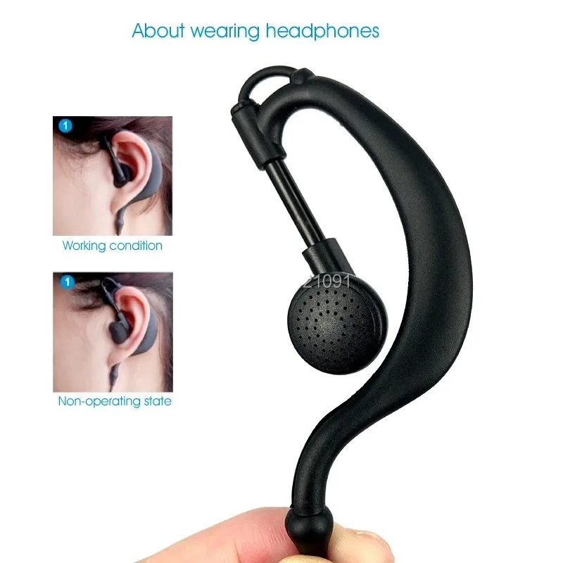 سماعة أذن Motorola Walkie Talkie، سماعة رأس، Xir P6600، P6620، XPR3500، MTP3250، DP2000، DEP550، MTP3100، MTP3150، راديو ثنائي الاتجاه