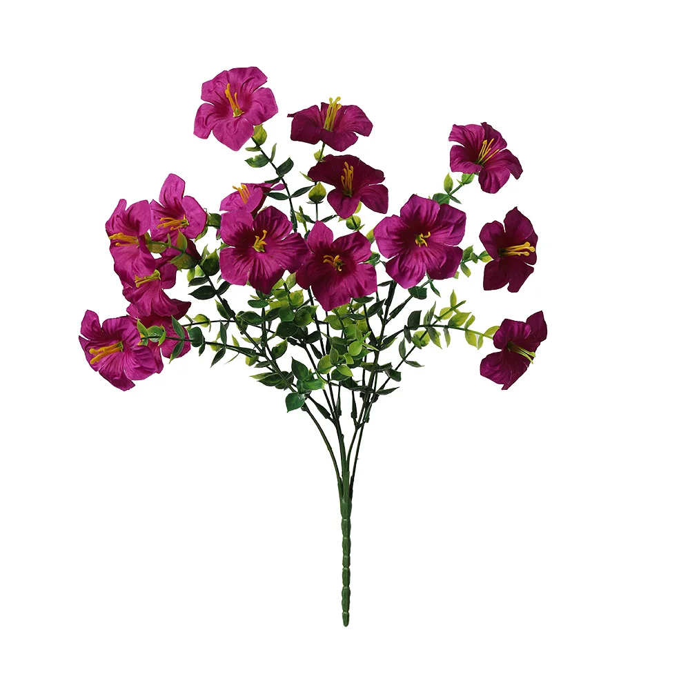 1/3 Stück Künstliche Blumensträuße aus Seide für Heimdekoration, Garten, Hochzeitsdekoration, Blumenkorb-Deko und Zubehör – Detail 9