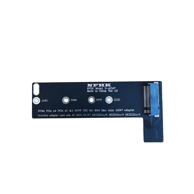 NVMe M.2 SSD to for Mac Mini 2014 Late A1347 MEGEN2 MEGEM2 MEGEQ2 Adapter Card