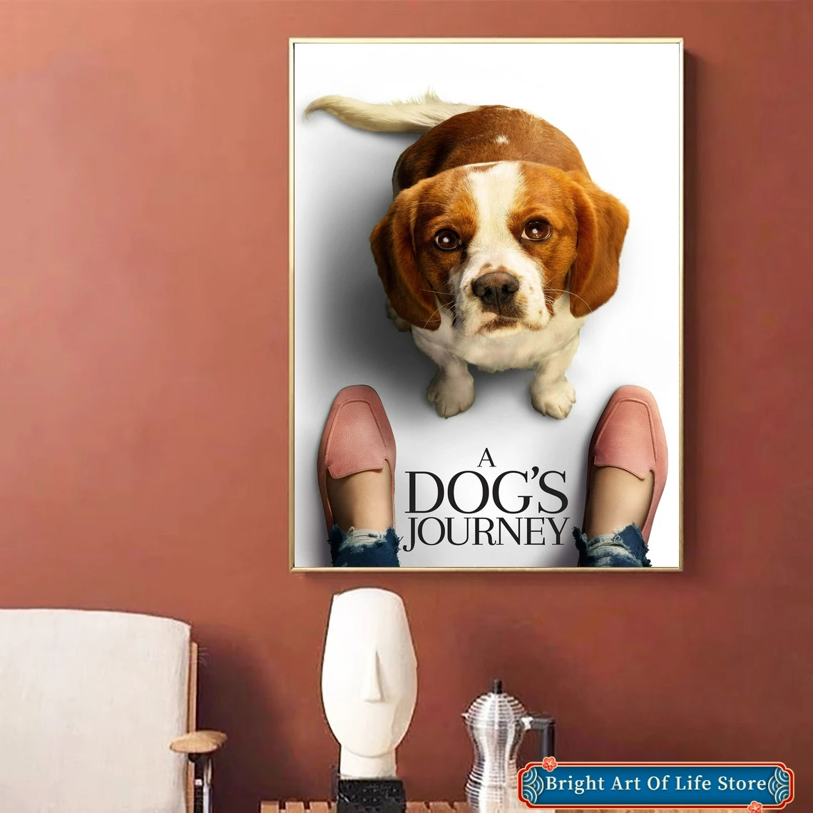 ملصق فيلم رحلة الكلب ديكور المنزل طلاء جدران (بدون إطار)