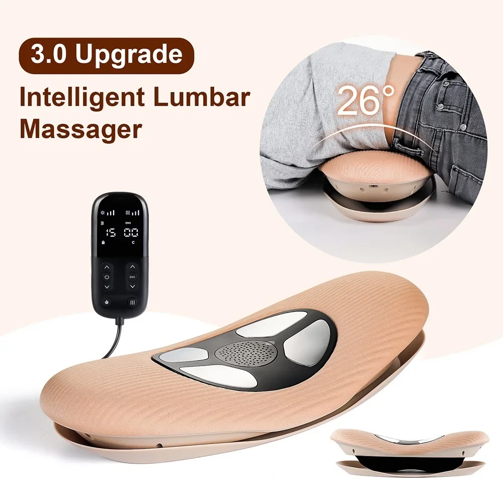 Electric Lumbar Traction Massager Vibration Waist Massager Airbag Waist Spine Support Back Massage Machine Waist masajeador