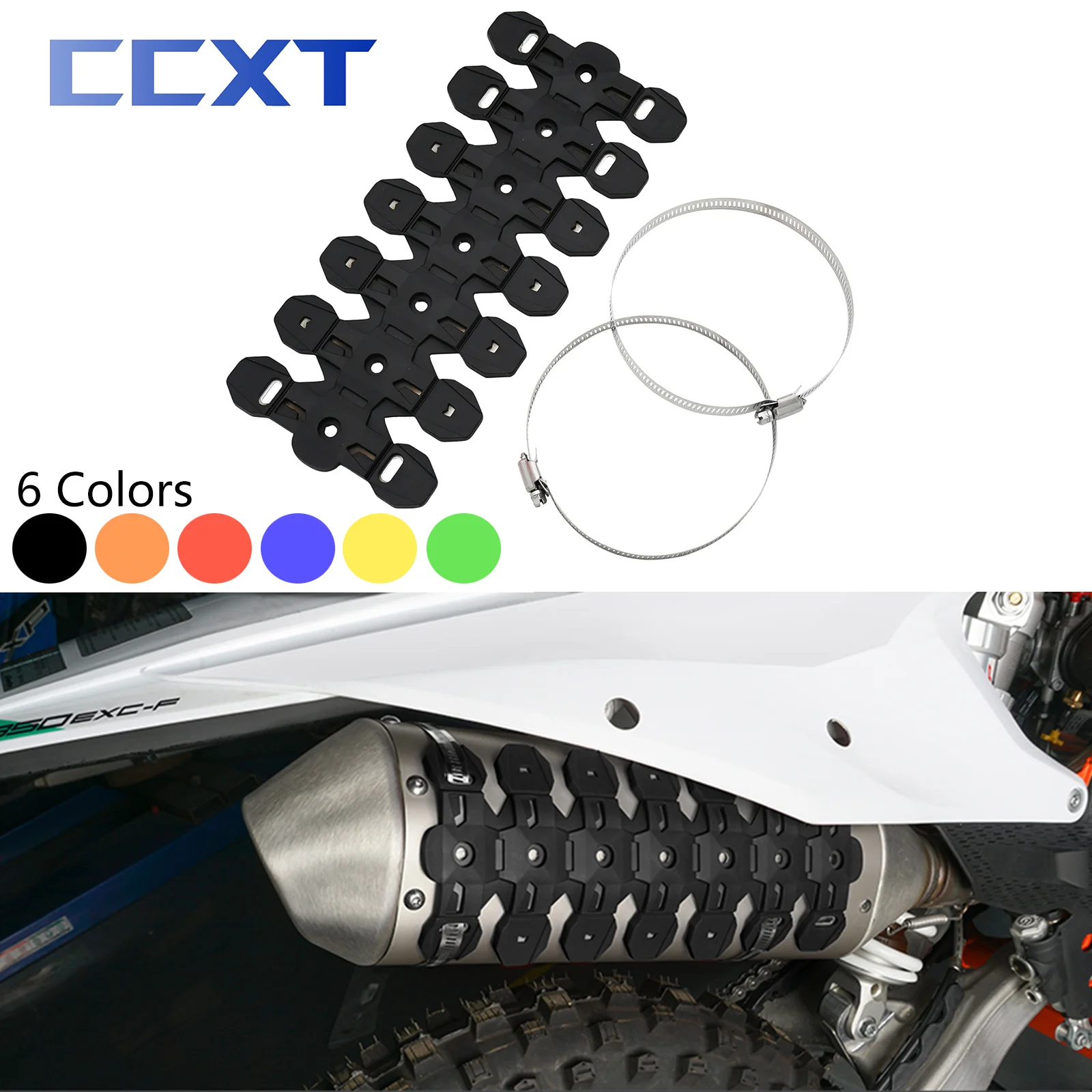 Motorcycle Exhaust Shield Muffler Pipe Cover Protector For KTM SX SXF EXC EXCF XC XCW XCWF 125-530 2023 For GAS GAS EC EX MC F