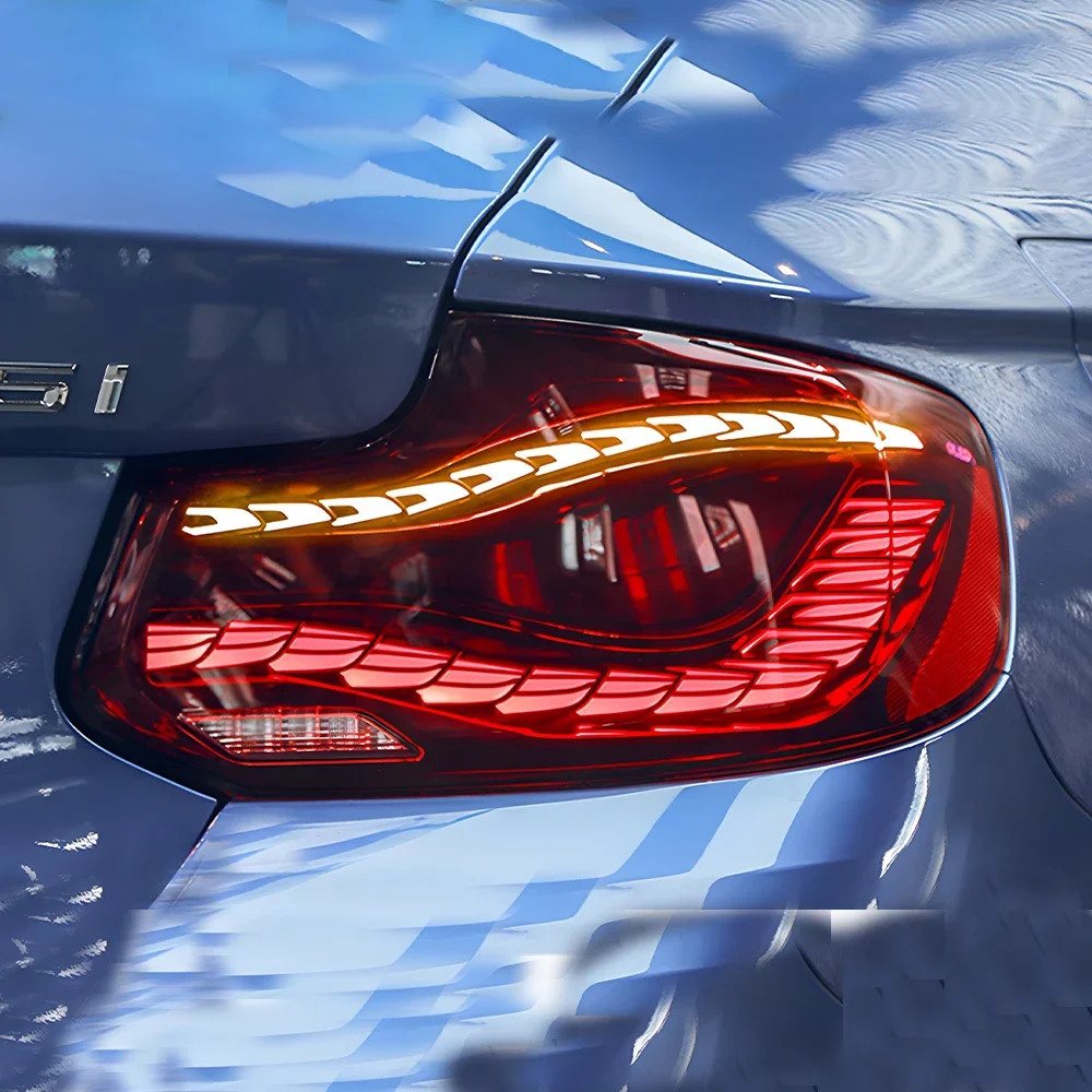 

Автомобильный задний фонарь в сборе для BMW 2 серии F22 2014-2021, обновленный светодиодный дизайн в виде чешуи дракона, динамический сигнал, авто задние фонари, аксессуары