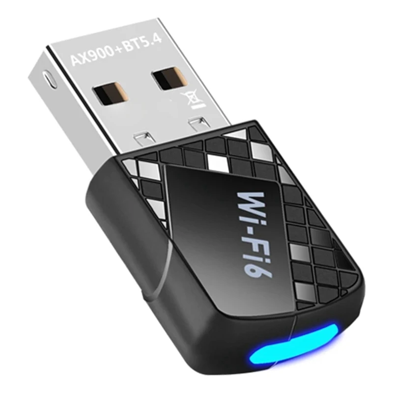 AX900 USB Wifi 6 Bluetooth 5.4 Adapter 2In1 Dongle Dual Band 2.4G&5Ghz Network Wireless Receiver DRIVER FREE For W10/11-ABIU