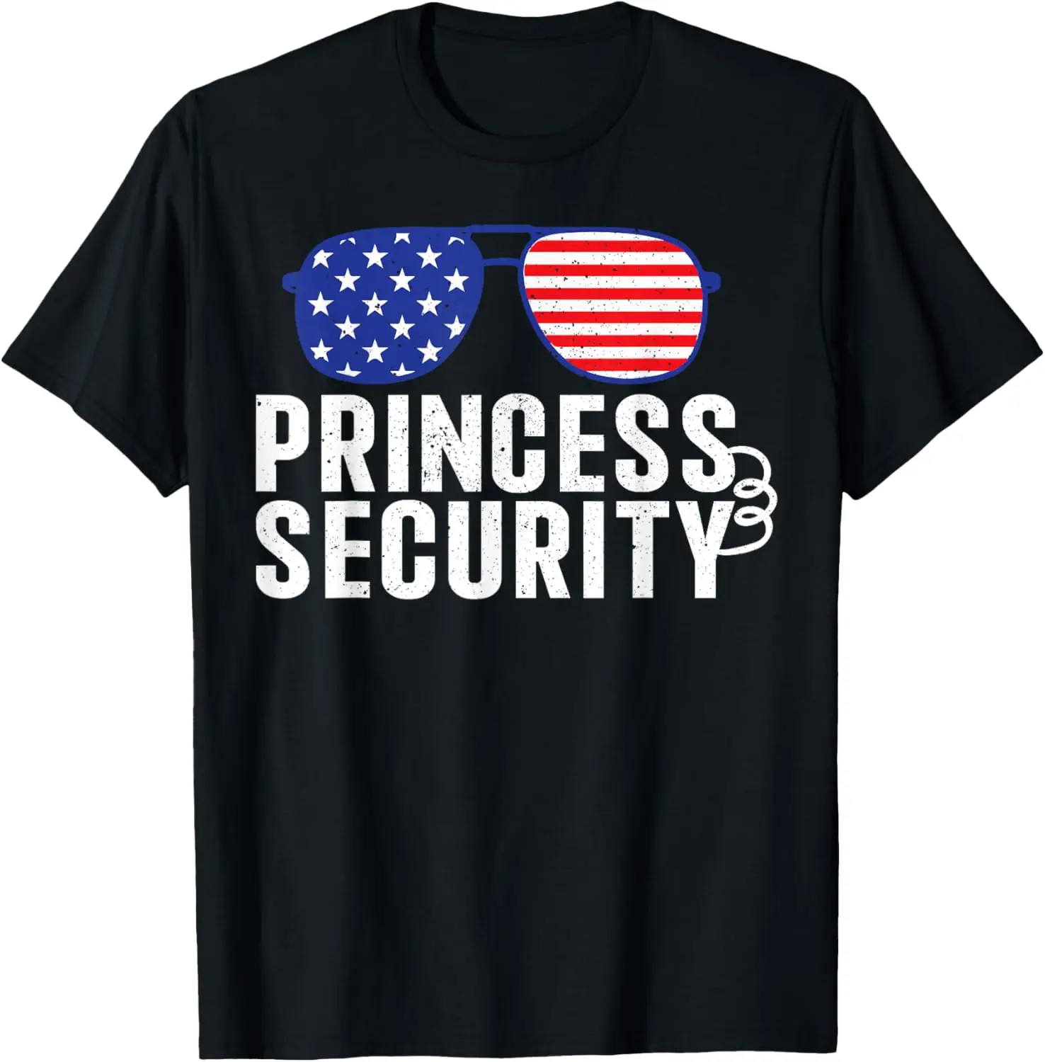 Princess Security Boys Big Brother USA Flag Vintage Team T-Shirt