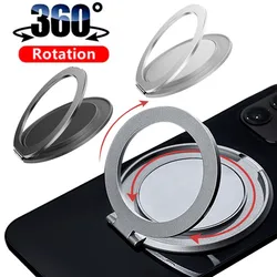 360 Degree Rotatable Cellphone Ring Holder Self Adhesive Phone Kickstand Finger Round Ring Desktop Stand for IPhone IPad Samsung