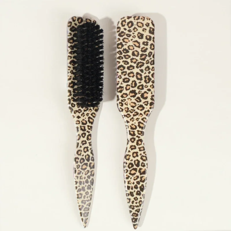 Bristle Slick Back Hair Brush for Sleek Ponytail & Edge Control