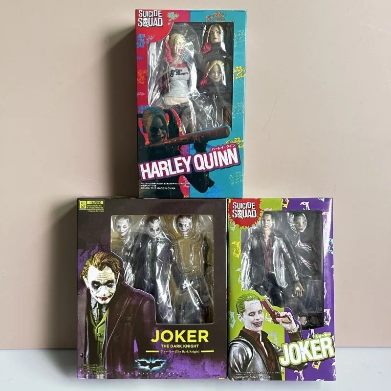 

15cm SHFiguarts Suicide Squad Action Figures Harley Quinn Joker Batman Collectible Desktop Ornaments marvel anime action figure