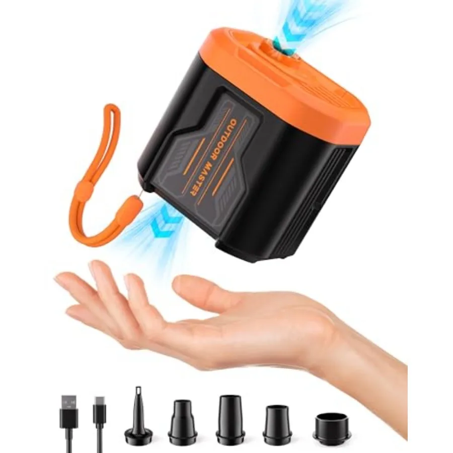 Bonito 5kPa Portable Electric Air Pump for Inflatables 14.43Wh Rechargeable Mini Air Pump Inflator with Dual Functionality for