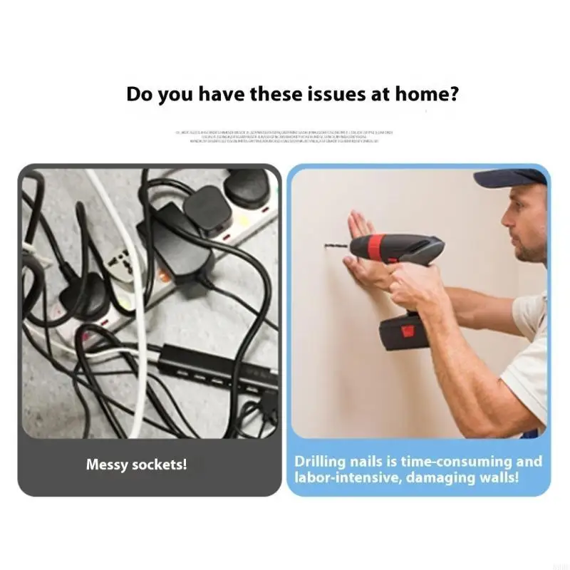 دعامة تثبيت على الحائط لكاميرا الأمان العالمية على شكل حرف L معزولة لتنظيم كابلات البناء من الكمبيوتر الشخصي، رف سهل التركيب #2