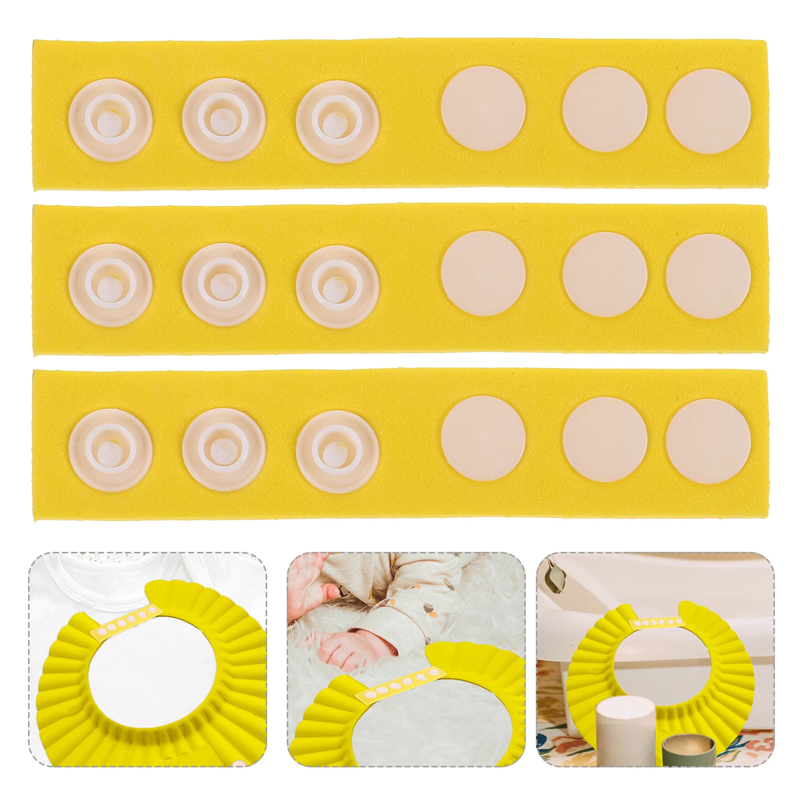 

10 Pcs Children's Shampoo Cap Bath Hat Extension Supplies Adjustment Straps for Replacement Shower Hats Bathing Braid
