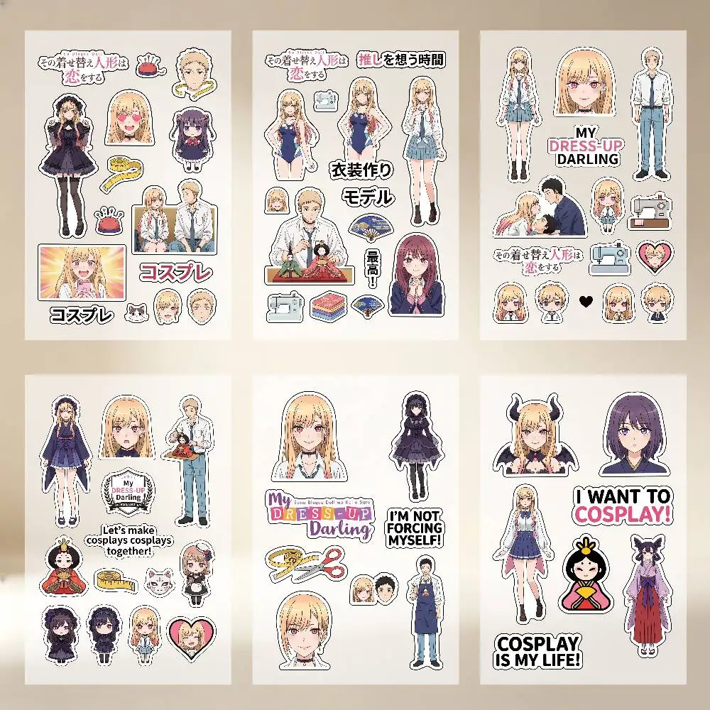 Anime M-Marin K-Kitagawa Stickers Auto Body Bumper Windows Motorcycle Laptop Walls Vinyl Decal Car Tuning Accessories