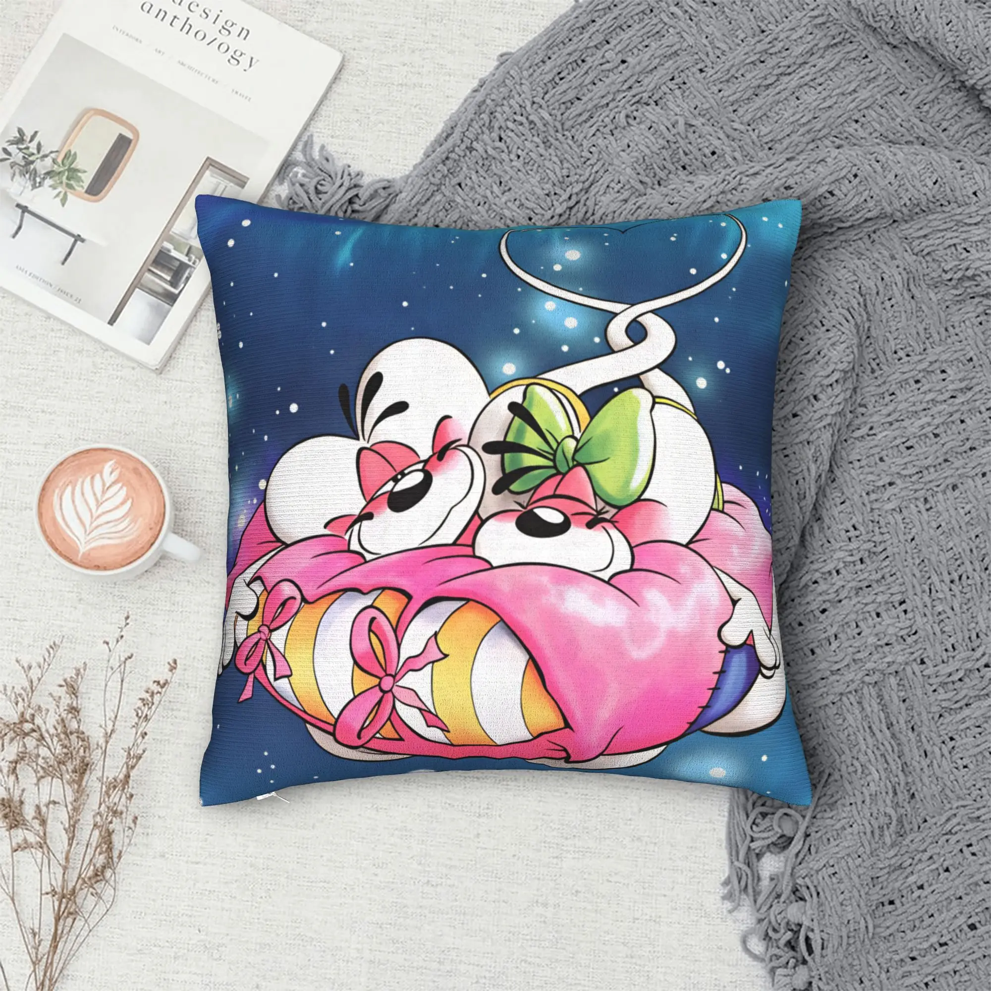 Kawaii Diddl Pillowcases  Cute Funny Pillow Case For Office Car Home Decor Comfy Pillow Cover