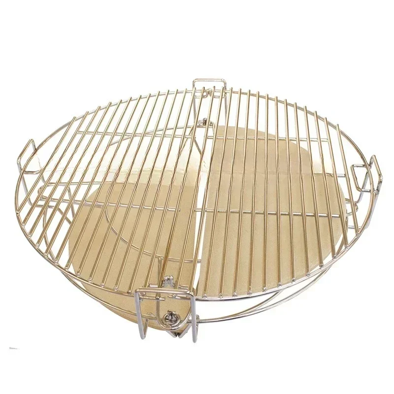 قم بتقسيم ونقش نظام الطبخ مقاس 18 بوصة ملحقات شواية كامادو المستديرة