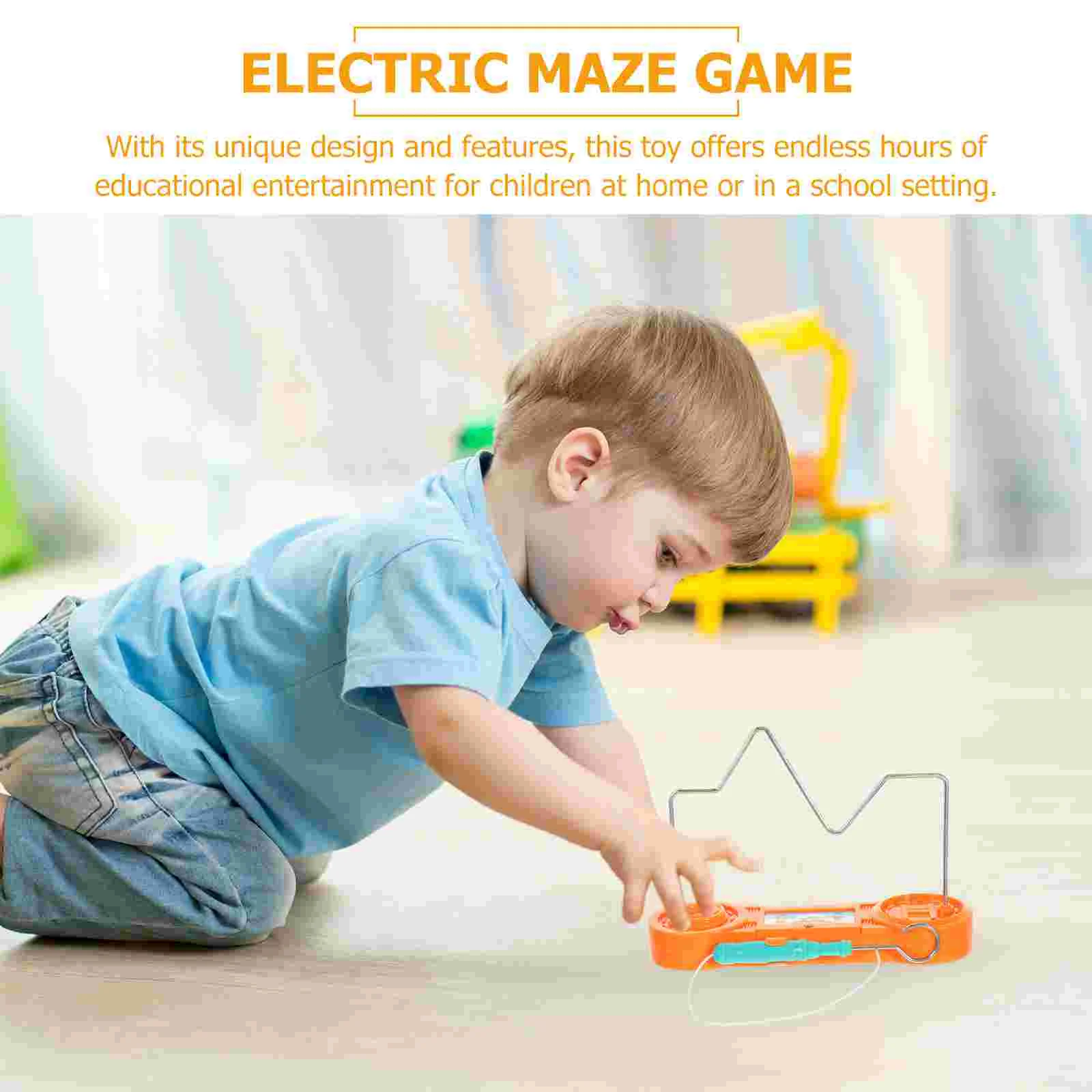 1 Set of Electric Touch Maze Children Electromagnetic Maze Toy 3D Cross The Toy No